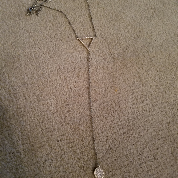 Adjustable Gold Tone Dangle Choker - Picture 2 of 8